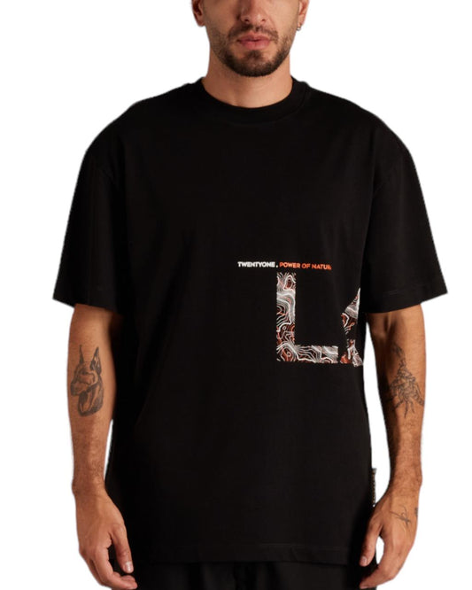 CAMISETA OVERSIZED EXCESSIVE LAND NEGRO