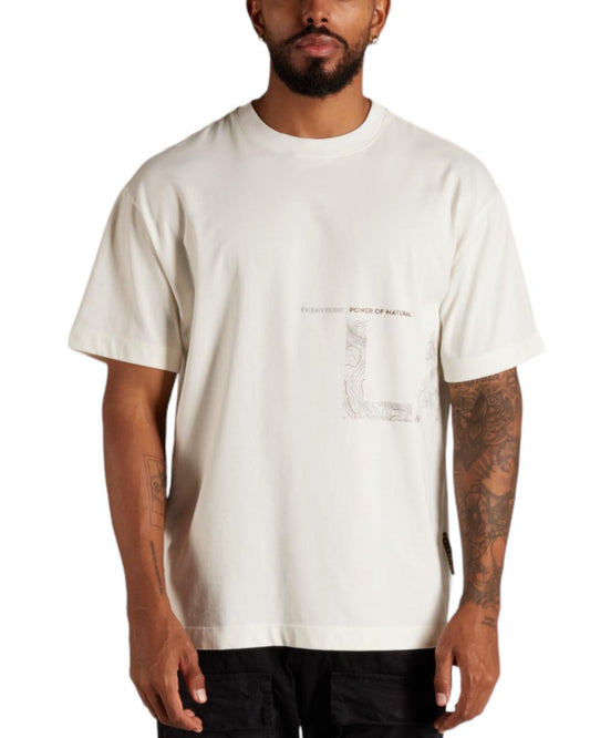 CAMISETA OVERSIZED EXCESSIVE LAND BLANCO