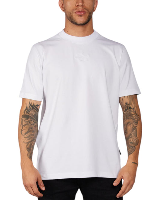 CAMISETA BK 21 CUELLO ALTO BLANCO