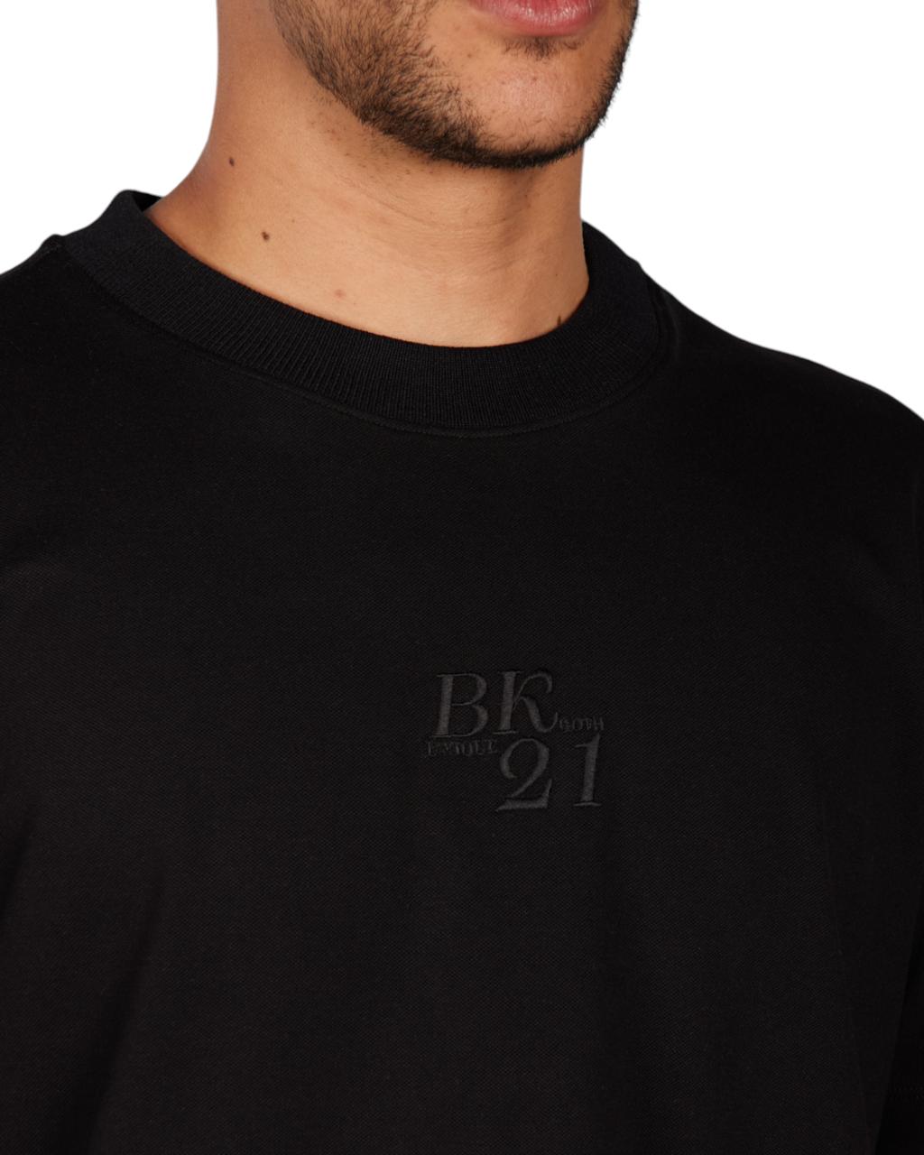 CAMISETA BK 21 CUELLO ALTO NEGRO