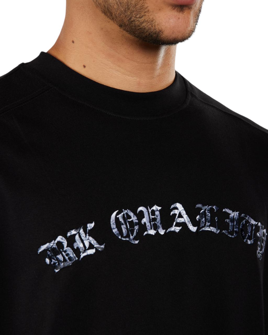 CAMISETA EXTRAVAGANT OVERSIZED QUALITY NEGRO PLATEADO