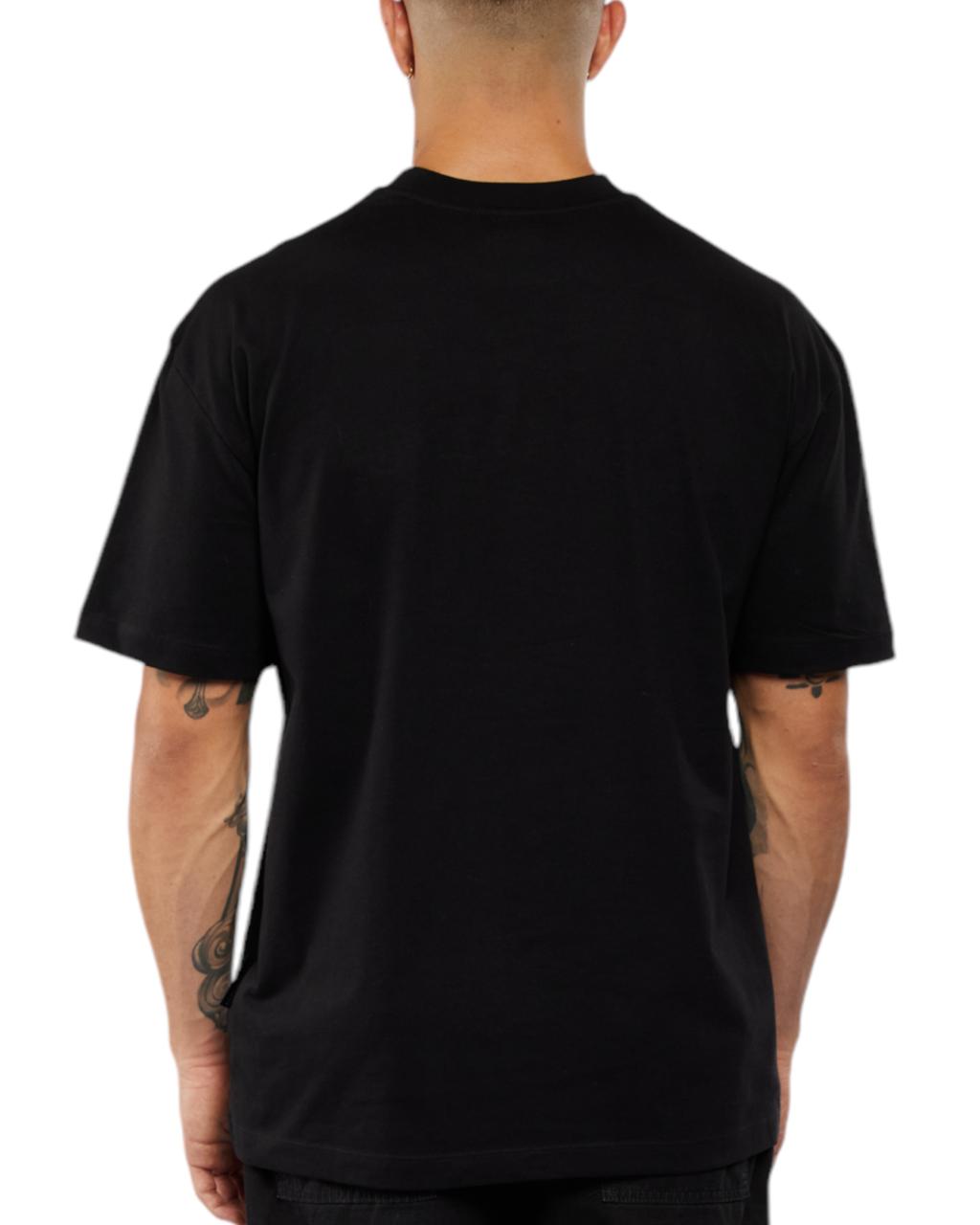 CAMISETA EXTRAVAGANT OVERSIZED QUALITY NEGRO PLATEADO