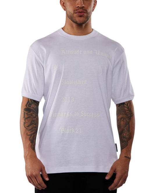 CAMISETA BLACK TWENTY ONE BLANCO BUDA