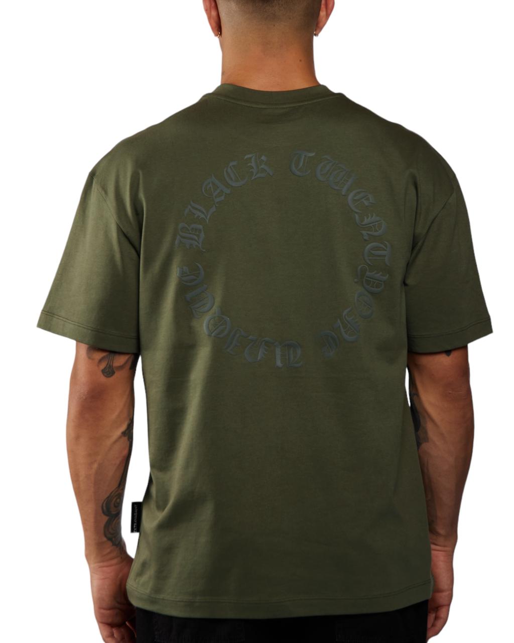 CAMISETA EXTRAVAGANT OVERSIZED VERDE MILITAR