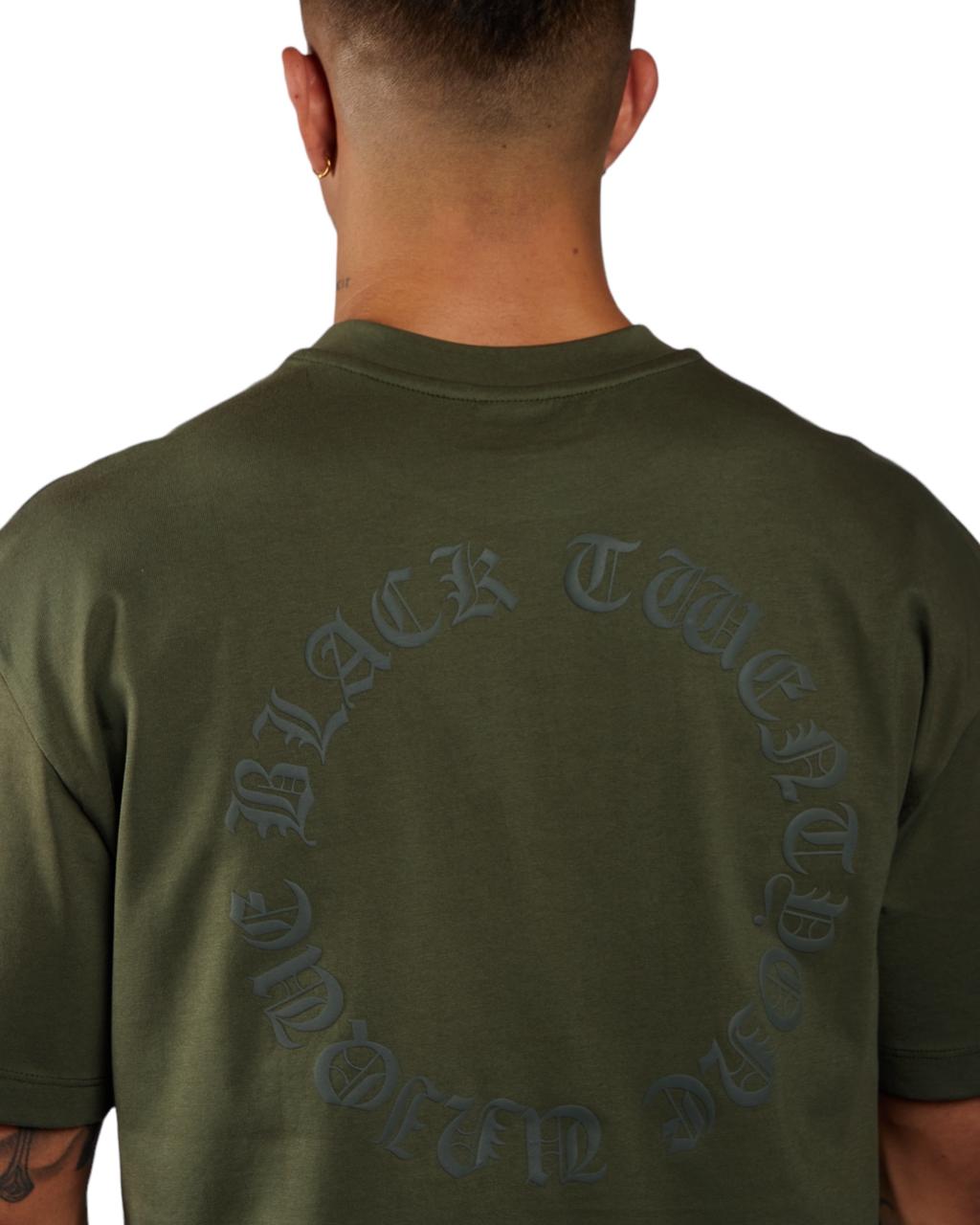 CAMISETA EXTRAVAGANT OVERSIZED VERDE MILITAR