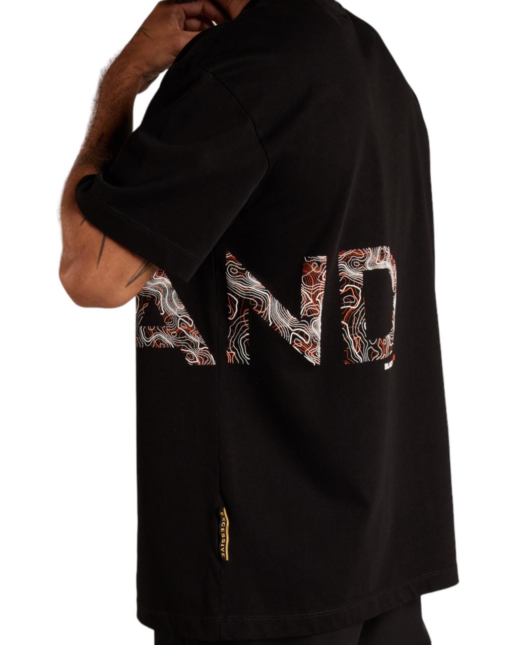 CAMISETA OVERSIZED EXCESSIVE LAND NEGRO