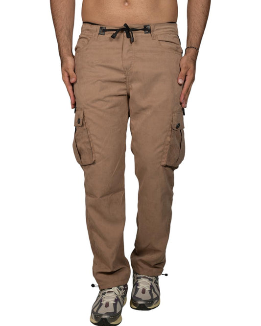 JOGGER TELA CHOCOLATE