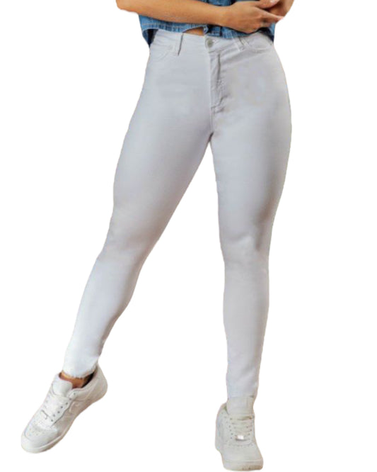 Jean blanco clasico